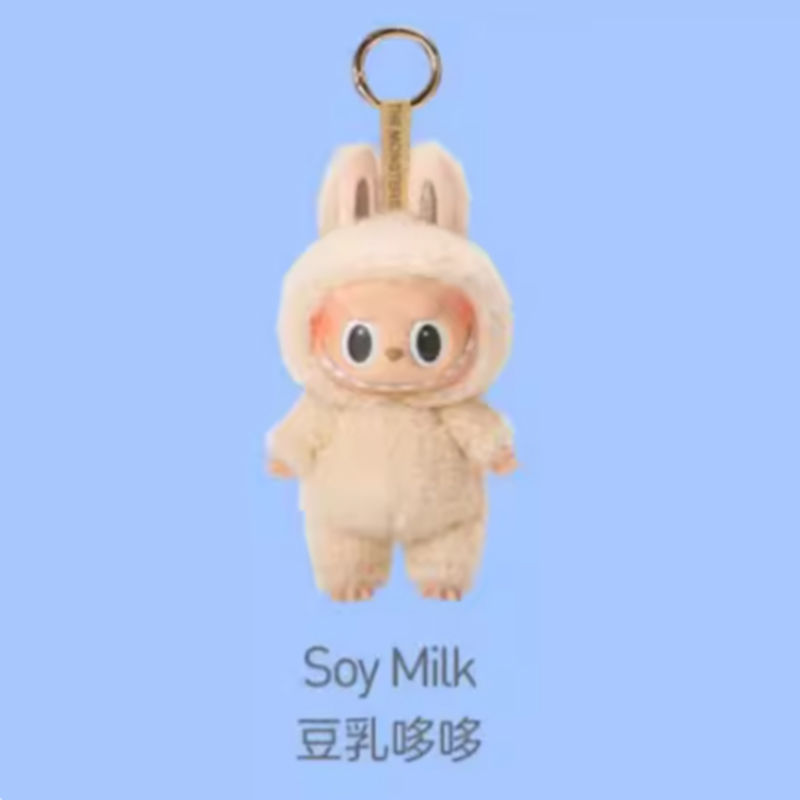 泡泡玛特拉布布Labubu马卡龙一代搪胶脸挂件公仔盲盒玩具玩偶礼物|undefined