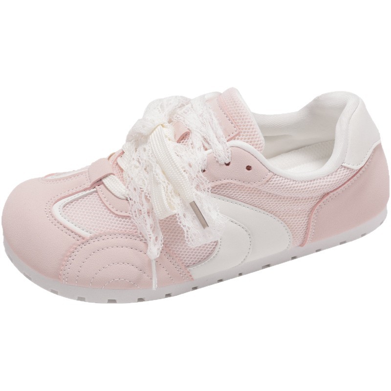 Ballet alemán zapatos de entrenamiento mujer 2025 nuevas zapatillas de deporte rosa malla transpirable verano delgado casual zapatos para correr de suela fina