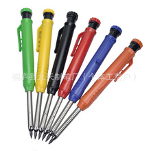 跨境金属长头深孔木工铅笔专业工程木工笔速干勾线标记笔石墨笔芯