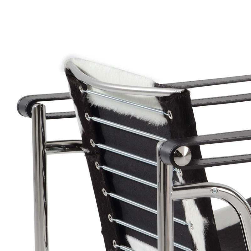 LC1 Bauhaus estilo antiguo diseño silla de ocio simple acero inoxidable pequeño tipo sofá individual