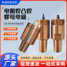 廠家批發電阻焊凸焊螺母電極 鉻鋯銅螺母電極點焊機電極蓋定位銷