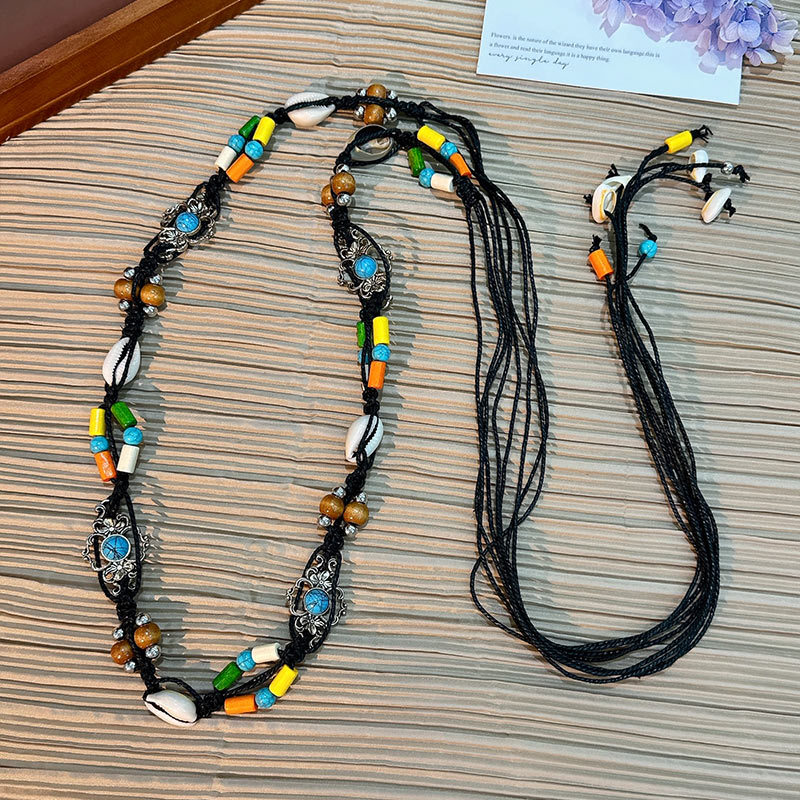 Cuerda de la cintura popular Bohemia tejida cuerda de cáñamo cadena de la cintura cinturón delgado vestido del todo-fósforo de las mujeres joyería transfronteriza al por mayor