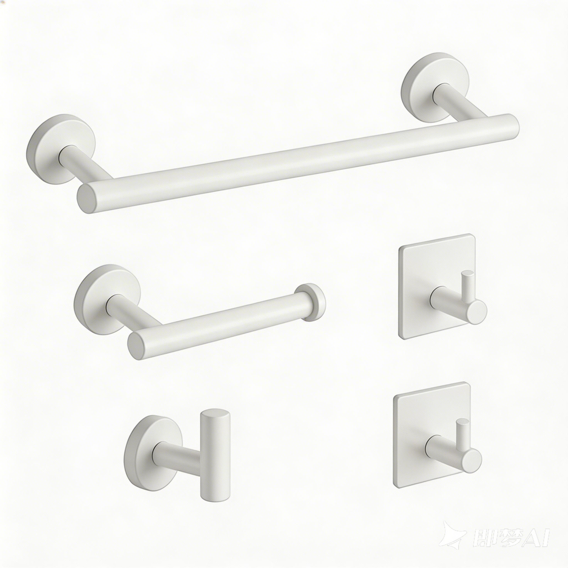 Cross-border 304 barra de toalla de acero inoxidable conjunto negro sin perforación de baño accesorios de baño gancho de toallas de baño