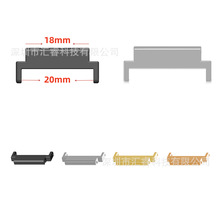 适用小米手表/卡西欧 18mm-20mm 表带金属连接器转接器头粒