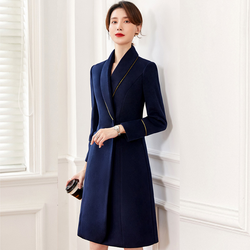 女南航空学校毛呢大衣办公室展会客服商场酒店珠宝4S店物业公司蓝