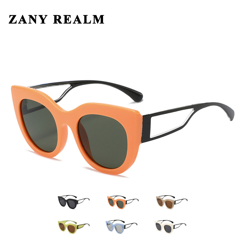 Nuevo Xiaoxiang contraste de color ojo de gato gafas de sol retro francés transfronterizo Comercio exterior tiktok gafas de sol fabricante en stock