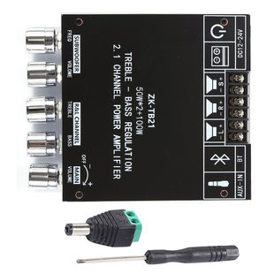 ZK-TB21 2.1 channel Bluetooth digital amplifier module high and low pitch subwoofer TPA3116D2 original core