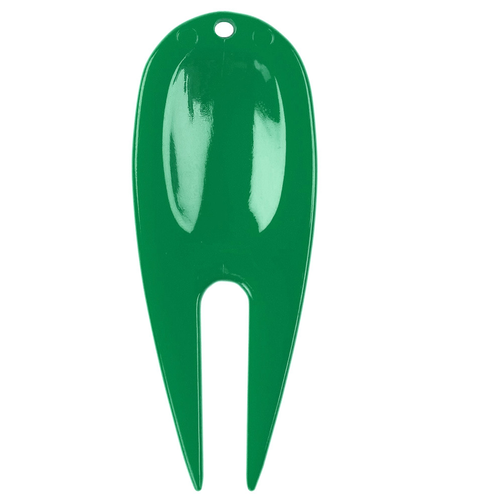 Golf green tenedor, tenedor de caddy, herramienta de reparación de césped, tenedor de bola de plástico