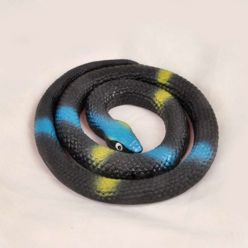 65 대형 고무 스네이크-블랙