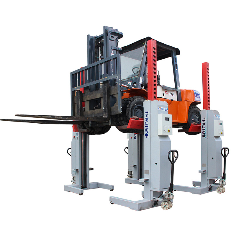 Depósito móvil hidráulico inalámbrico de la elevación del autobús del camión del autobús del equipo de la elevación de la cuatro-columna