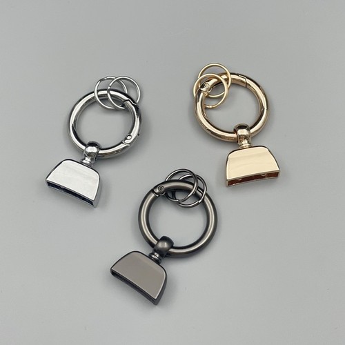 Manufacturer Direct Sales Metal Hip Hop Zinc Alloy Car Keychain Hook Spring Ring Mating Buckle Hook Decor Accessory Wholesale