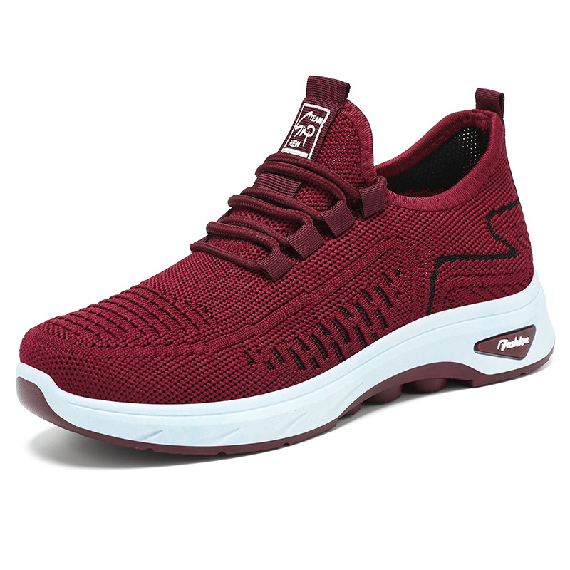 Zapatos de mujer zapatos deportivos transpirables de verano nuevos zapatos para correr resistentes al desgaste con cordones zapatos casuales cómodos de suela suave zapatos individuales de todo fósforo