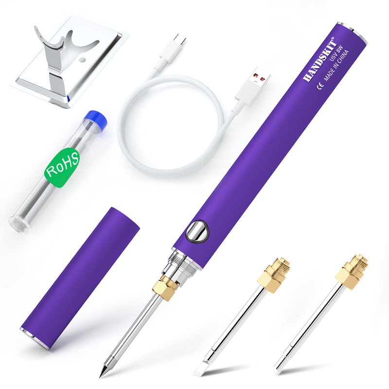 USB battery soldering iron charging electric soldering iron 510 soldering iron head interface outdoor soldering tool set factory direct sale USB battery soldering iron charging electric soldering iron 510 soldering iron head interface outdoor soldering tool set factory direct sale