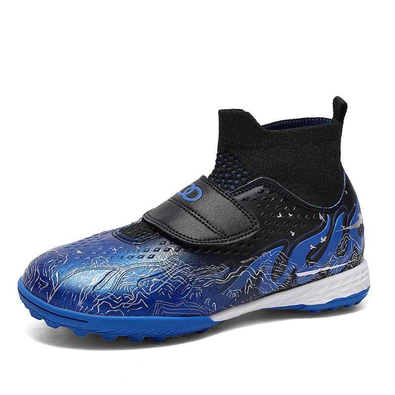 Nuevo transfronterizo niños y niñas respirables cómodos deportes ociosos zapatos de fútbol de clavos para niños estudiantes fábrica