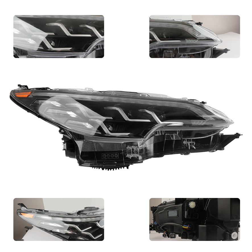 Aplicable a la renovación del conjunto de faro Toyota Pathfinder, faro LED de dirección de corriente, luz diurna de renovación y actualización