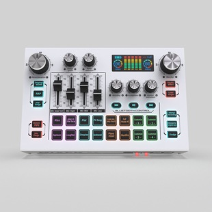 (True 48V) cross-border English version X7 digital mixer sound card live sound equipment computer anchor mixer