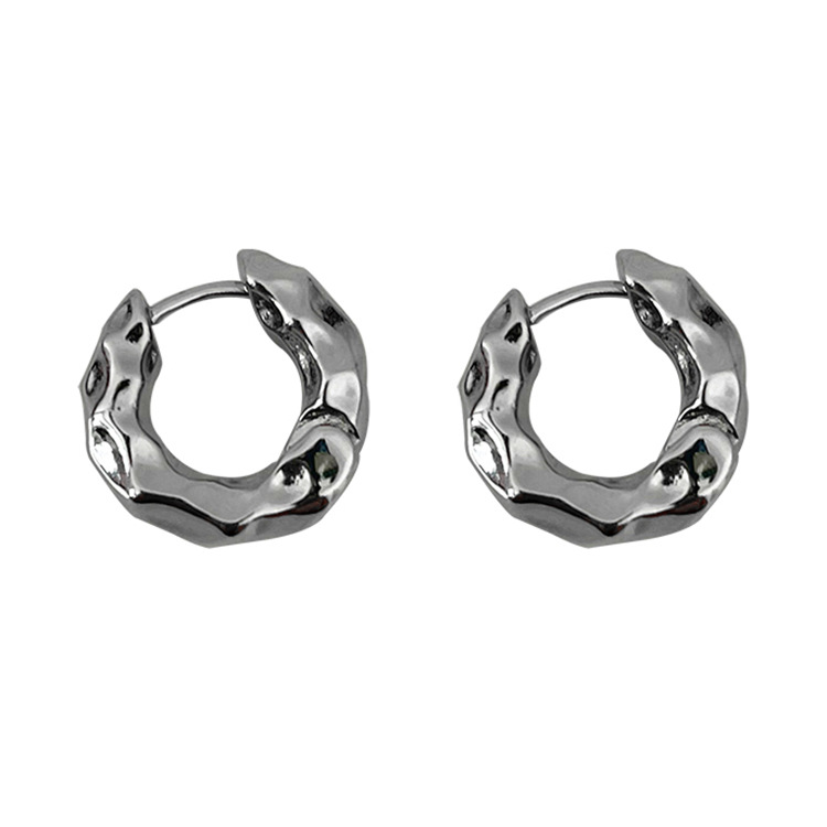 Pendientes de círculo de metal retro 2021 nuevos pendientes de lujo de alta calidad de moda pendientes elegantes de estilo frío