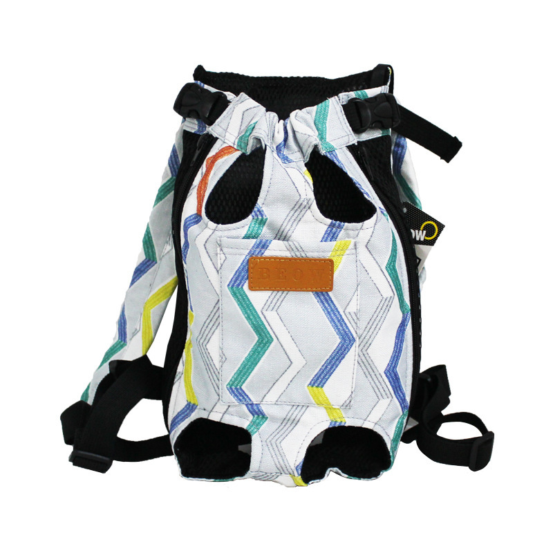 Pet Double Shoulder Breathable Travel Portable Outdoor Front Four-Legged Backpack Dog Cat Bag_voghion.com