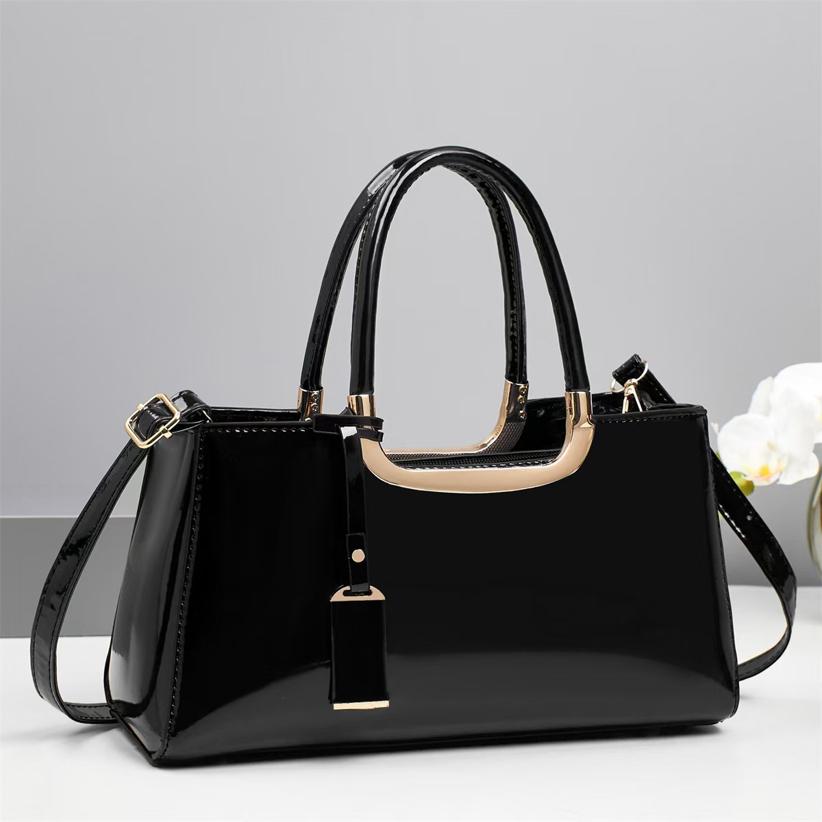 Bolso 2025 nueva moda moda bolso de mujer espejo de alta calidad piel brillante de gran capacidad bolso de hombro bolso de mano image 6