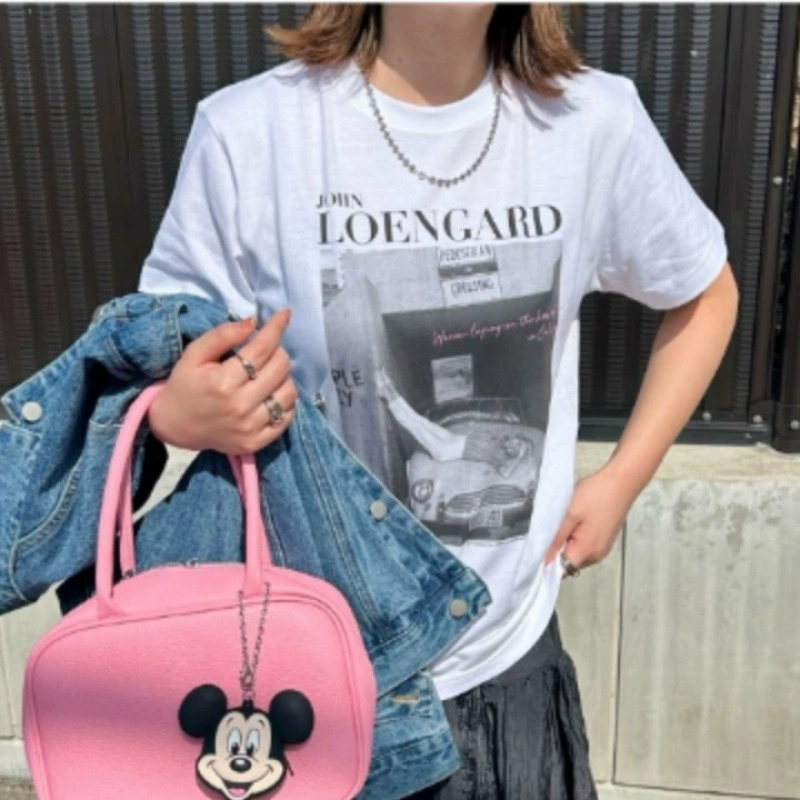 Дышащая футболка с короткими рукавами в стиле умножения, женская хлопковая модная молодежная футболка