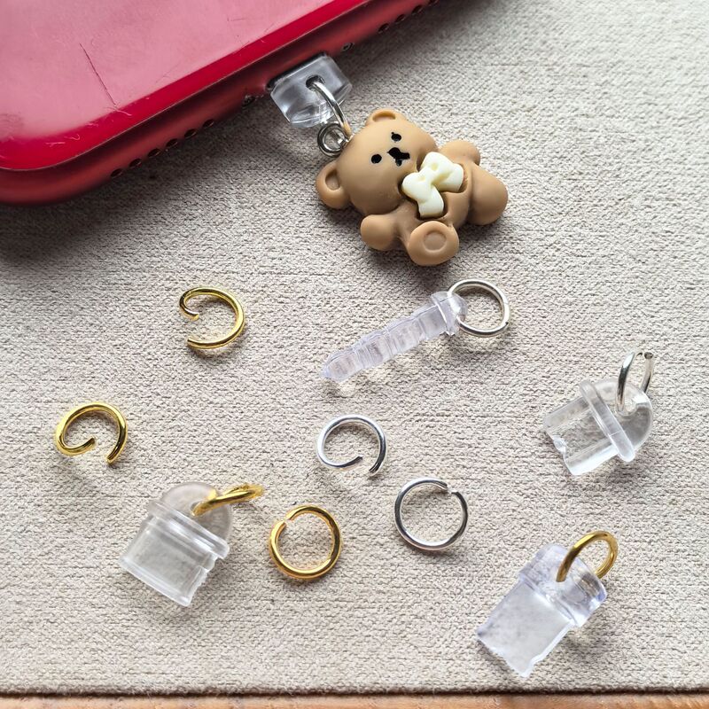 Special Open Ring Material for Hanging Rings, DIY Accessories Factory Wholesale Hardware 4.4mm Earphone Hole Dust Plug