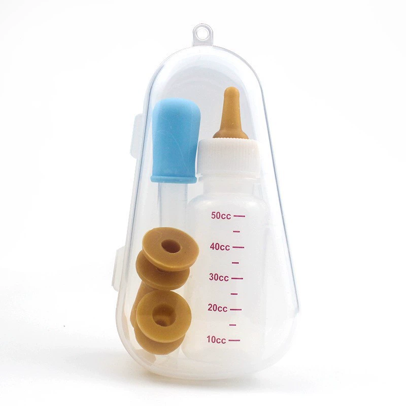 Pet Feeding Bottle Set Hartley, 50/120 ml, 3‑ or 6‑piece with Nipples & Cleaning Brush