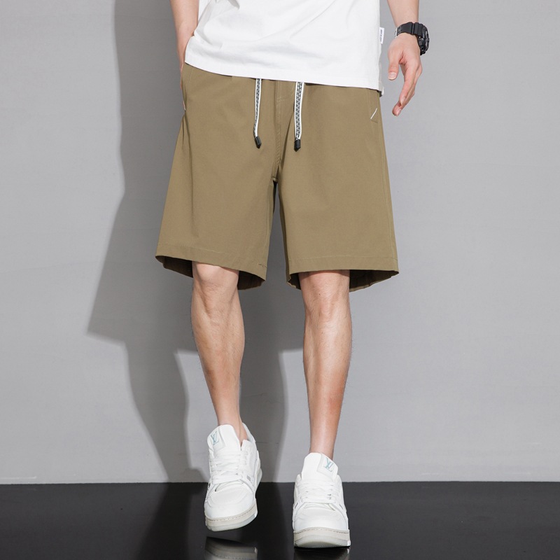 Nuevos pantalones cortos de verano para hombres, cinco puntos de la ciudad, herramientas al aire libre, tendencia, carga, relajado, casual, simple, color sólido