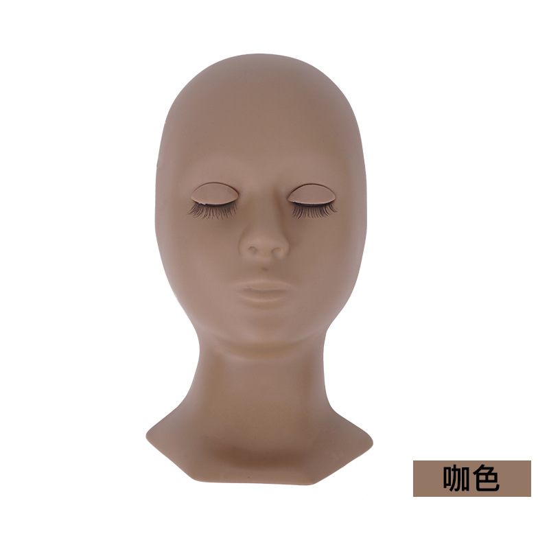 Molde de cabeza extraíble con pestañas Injerto de pestañas puede reemplazar el párpado modelo de práctica de pestañas párpado transfronterizo exclusivo