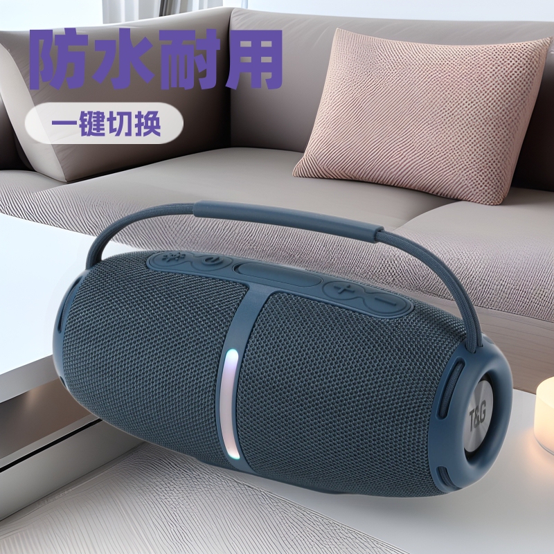 Cross-border new wireless TG686 bluetooth speaker outdoor waterproof portable TWS couplet typceC rechargeable subwoofer