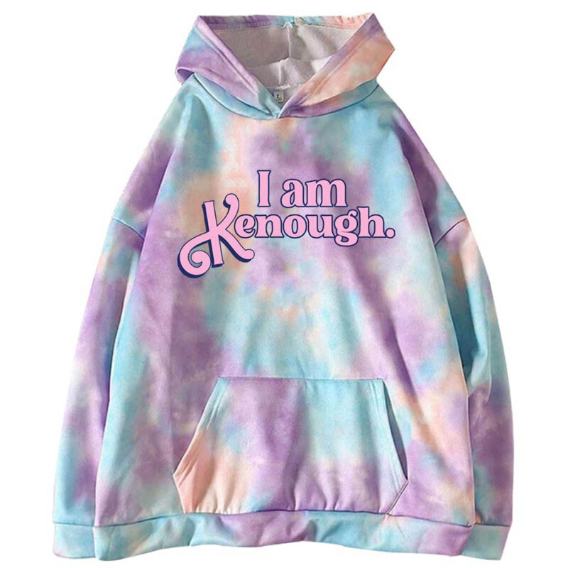 I Am Kenough Color Collision 3D Sweatshirt Hoodie Men's and Women's Hooded Sweatshirt Long Sleeves