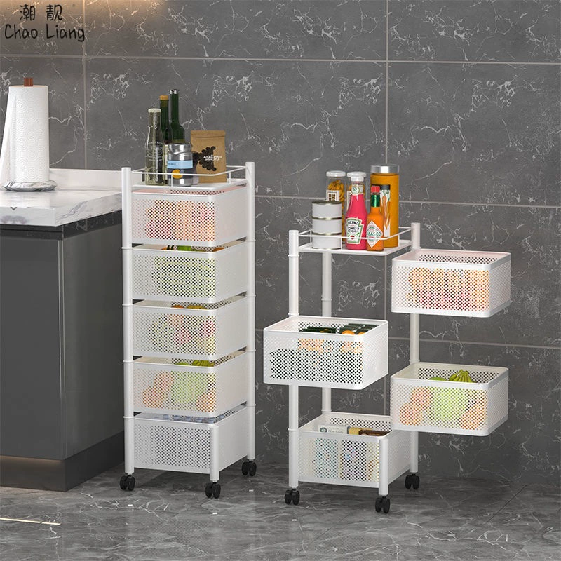Under the table storage kitchen rotation rack landing multi -layer storage rack toilet multi -functional mobile reservoir