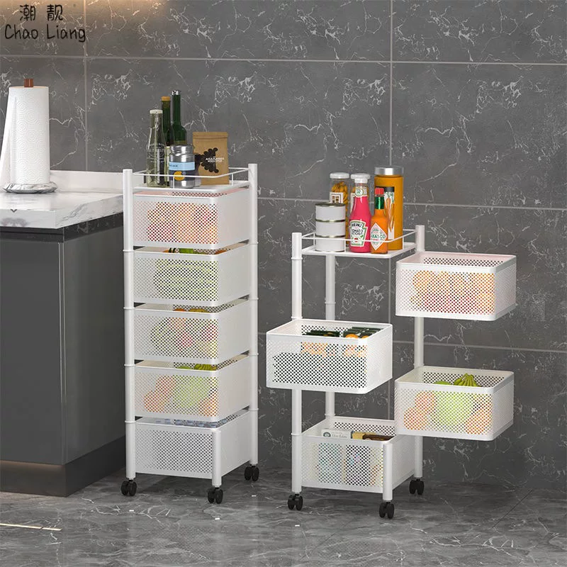 Under the table storage kitchen rotation rack landing multi -layer storage rack toilet multi -functional mobile reservoir