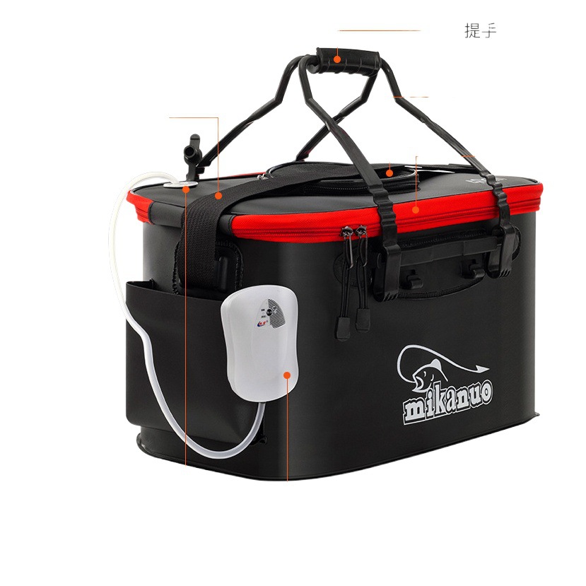 ミカノの魚の桶の釣りの桶のevaは厚くて多機能の生きている魚の箱の折り畳みのバケツの魚の保護の桶を厚くして魚の箱の特価を詰めます。