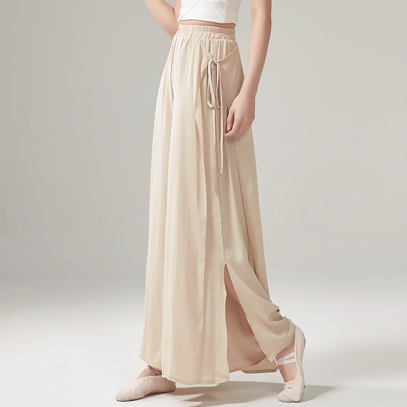 Chinese dance modern dance practice clothes classical dance pants women's professional practice pants elegant wide-leg pants