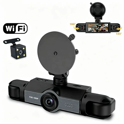 Four-Channel 4-Lens 4-Probe Driving recorder - c280-four-recorder-with-wifi
