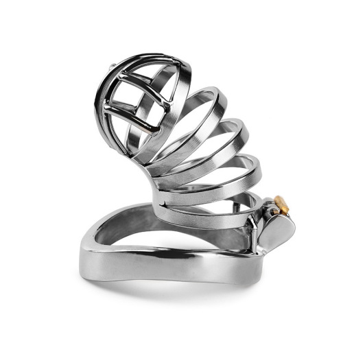 Men's metal chastity lock device, chastity ring, birdcage, adult sex toy, jj confinement penis lock, wholesale