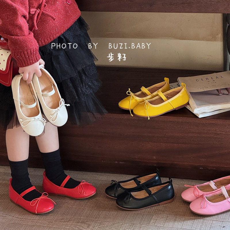 Cross-Border Candy-Colored Spring Children's Shoes, Toddler Leather Shoes, Girls' Princess Shoes, Shallow Mouth Baby Ballet Shoes Cross-Border Candy-Colored Spring Children's Shoes, Toddler Leather Shoes, Girls' Princess Shoes, Shallow Mouth Baby Ballet Shoes