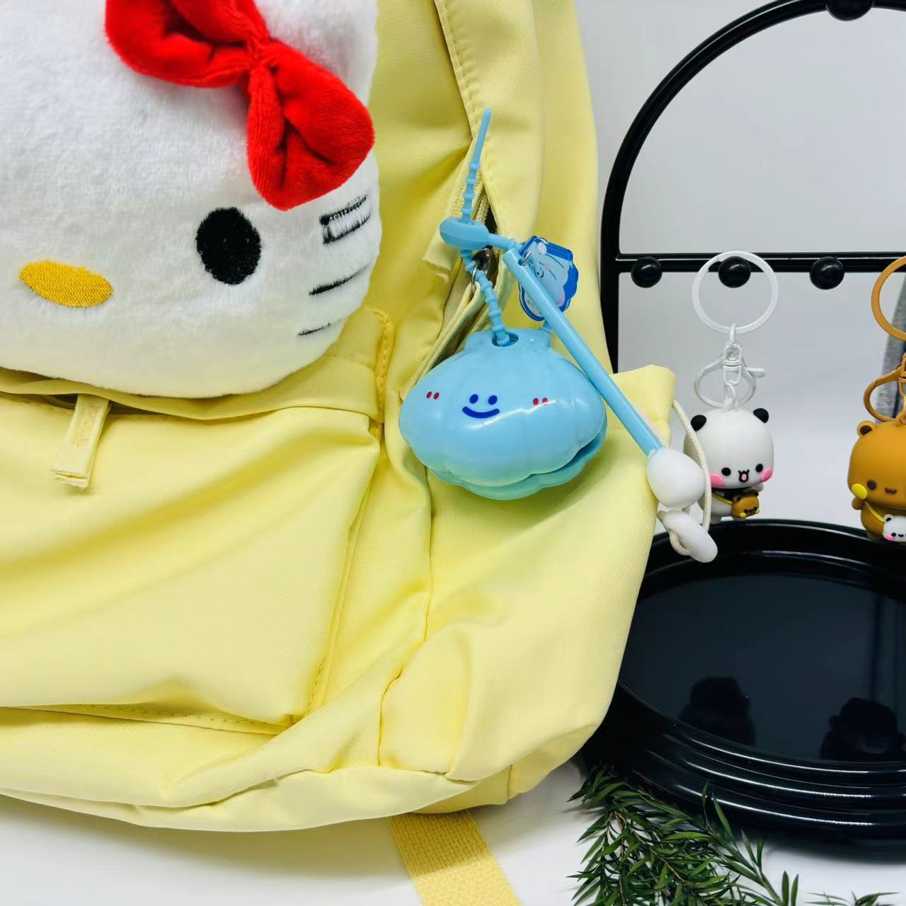 Shell Muyu 1 Buda Kapibala golpea y cura el artefacto de descompresión emocional Adornos de mesa mochila colgante