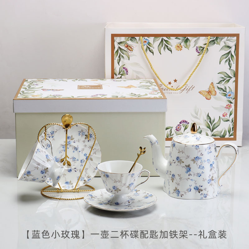 Tazas de café al por mayor transfronterizas y platos, tazas de café de cerámica de alta calidad retrógrada, tazas de menú de la tarde exquisitas británicas