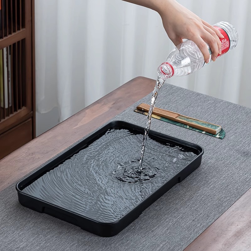 2025 新茶トレイカンフーティーセット竹茶海ドライバブルテーブル水茶トレイ家庭用小型水貯蔵茶テーブル|undefined