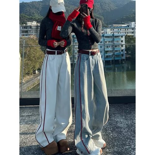 Spring! Loose Straight Fit Vintage Dad Jeans 809B-CK79-P60 Control 78