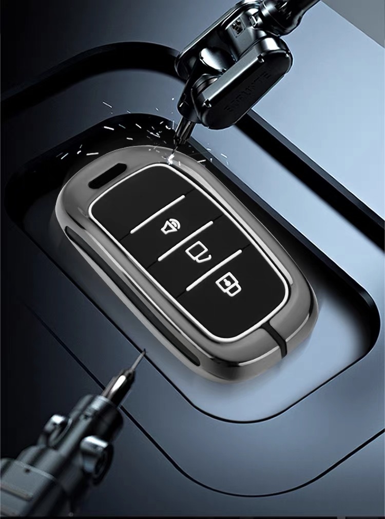 Suitable for Foton Mars 7 Key Cover New Foton Mars 9 Leather Buckle Car Remote Control Bag Protective Shell Buckle Cross-Border