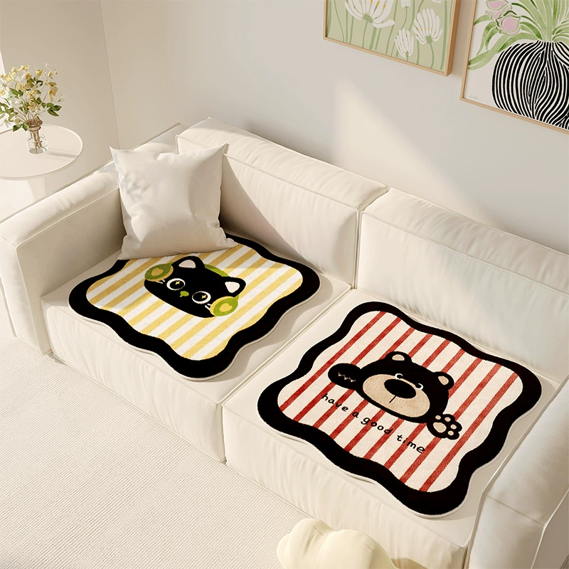 Winter plush non-slip sofa for students