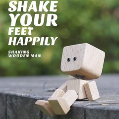 Shaking Feet Wooden Dol