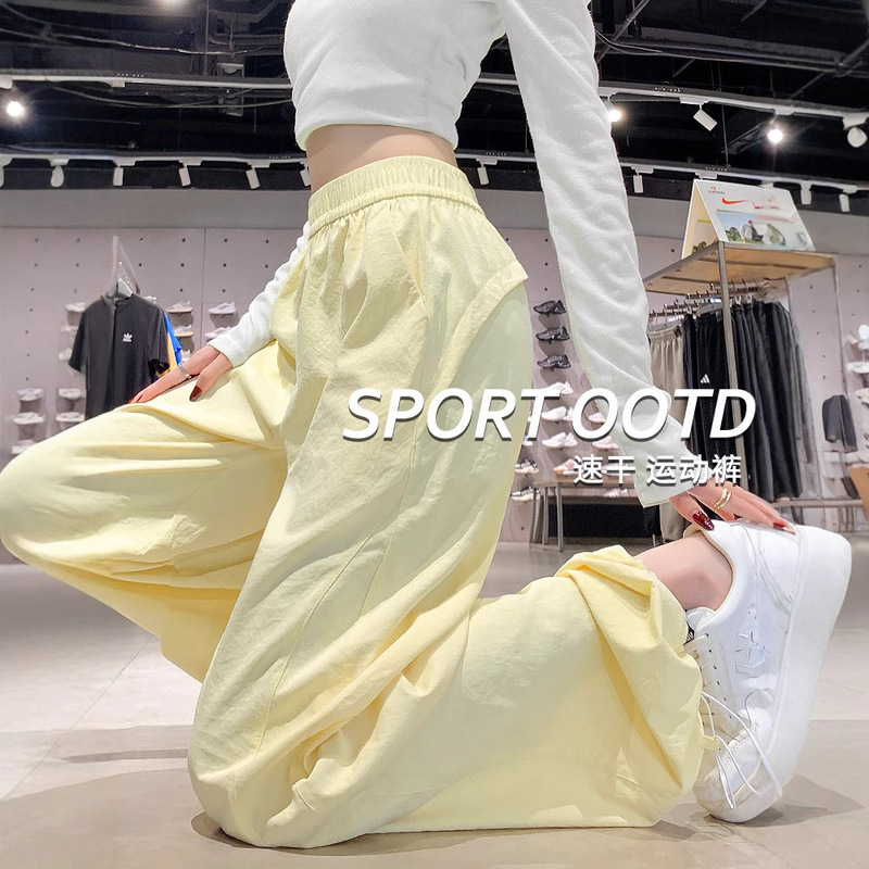 Tiktok Quality Petite Quick-Dry Cargo Pants for Women 2025 Summer Popular Slimming Casual Sun-Protective Sports Pants