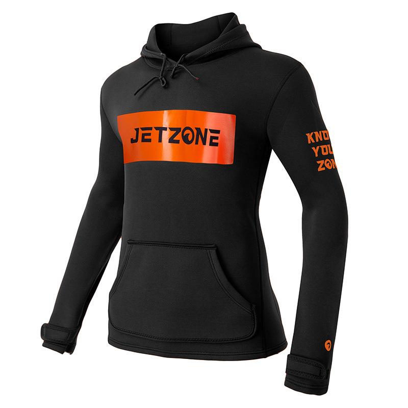 Diving Suit Top Hooded Men's Long-sleeved Diving Top Split Sunscreen Surfsuit Motorcycle Winter Swimsuit Trench Coat