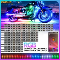 Мотоцикл Атмосфера свет RGB волшебный мотоцикл украшения свет Музыка Ритм свет светодиодный автомобиль Атмосфера свет трансграничный