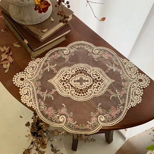 Lace meal cushion coffee table Foreign trade vocalcium cushion side cabinet decorative sofa cushion retro camera props