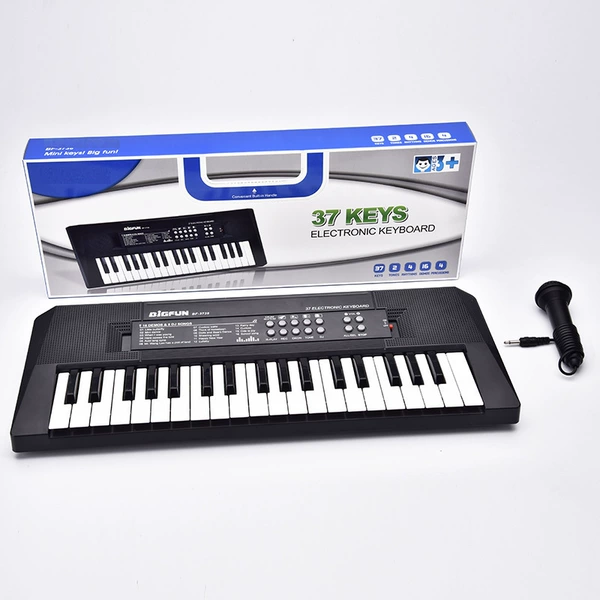 Synthesizer, microphone, 37 keys