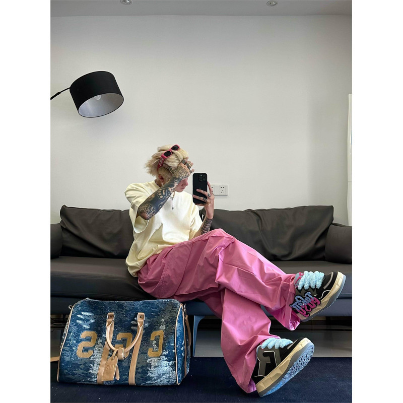2026 Spring/Summer Trendy Brand European and American High Street Vibe Retro American Workwear Pants Loose Casual Unisex Cool Pants